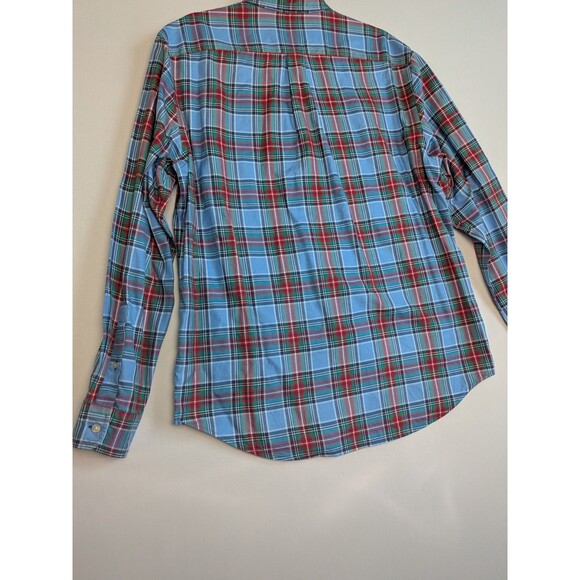 Vineyard Vines Shirt Mens M Blue Plaid Classic Fit Tucker Long Sleeve Button Up - Picture 9 of 10